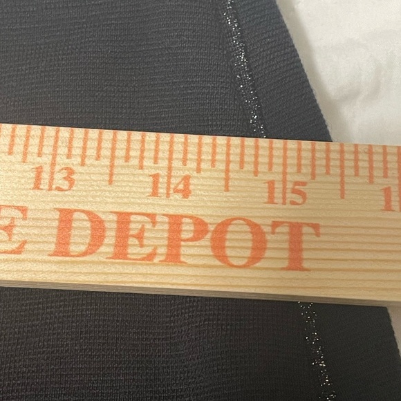 Marc Cain knit black knee length skirt with metallic silver side seams. - Picture 6 of 14